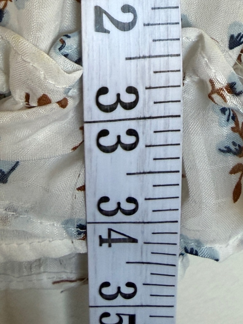 Floral Ruffle Mini Dress in Cream - Picture 9 of 14
